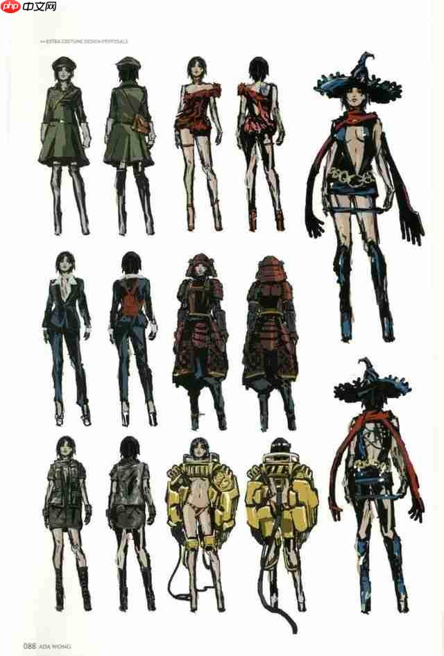 《生化危机6》攻略——废弃服装设计图 艾达王服装太棒了