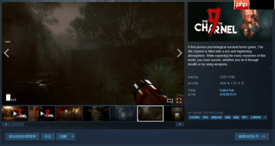 心理生存恐怖游戏《The 9th Charnel》定档1月31日：近未来反乌托邦设定 现已开放试玩