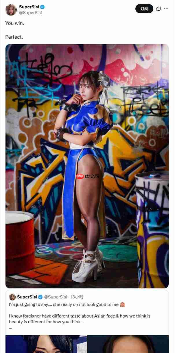 《街头霸王》电影版春丽遭国外女Coser质疑：真的不太好看