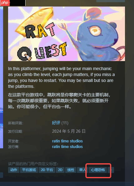 Steam喜加一：《Rat Quest》限时免费领取 看似简单却暗藏“HELP”求救信息