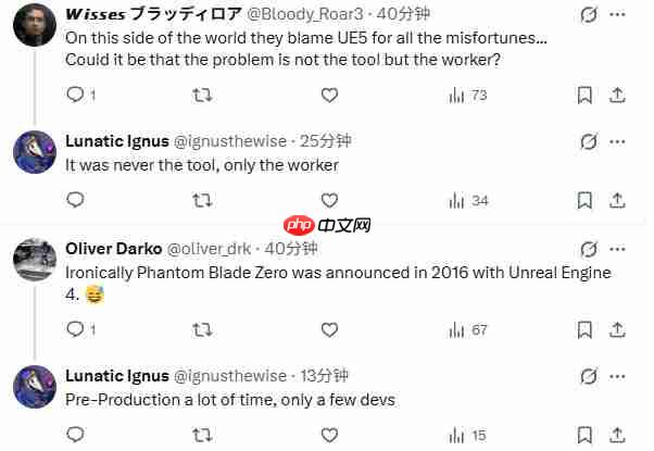 《影之刃零》制作人感谢虚幻5：没有它 就不可能完成这种体量的游戏