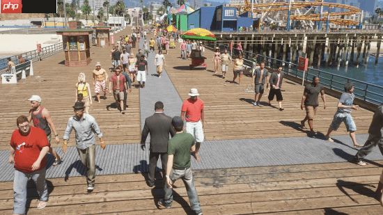 繁华洛圣都！《三男一狗》人口密度MOD:路上都是人