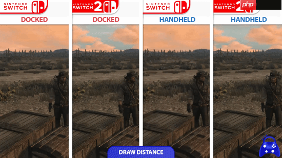 《荒野大镖客：救赎》NS和NS2画面对比：2K/60帧 加载超快