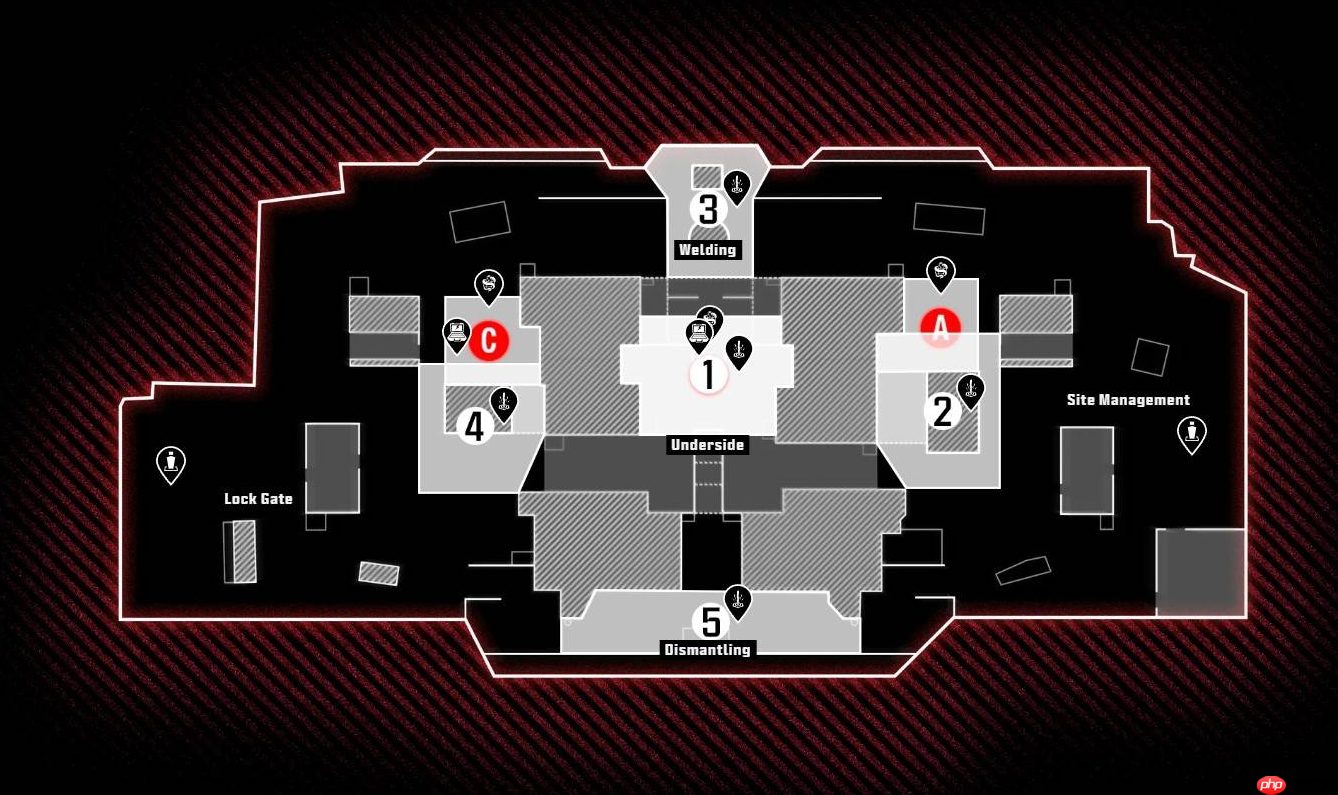 使命召唤黑色行动7造船厂地图点位