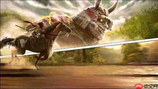 《刺客信条：影》联动《进击的巨人》实机图片