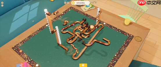 充满温暖与怀旧氛围的弹珠轨道模拟游戏《Cozy Marbles》将于2026年登陆Steam