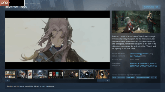 外媒盛赞《重返未来:1999》:P5级包装下的《杀戮尖塔》式RPG