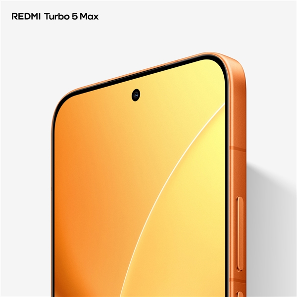首款天玑9500s旗舰！REDMI Turbo 5 Max阳光橙外观图公布