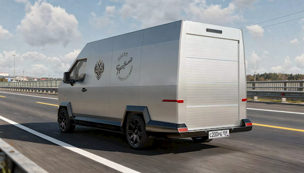 马斯克没造出来的CyberVan 被俄罗斯人造出来了:59万 质保100年